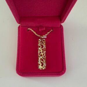 Islander Style Carved Necklace | 14K Golden Plated